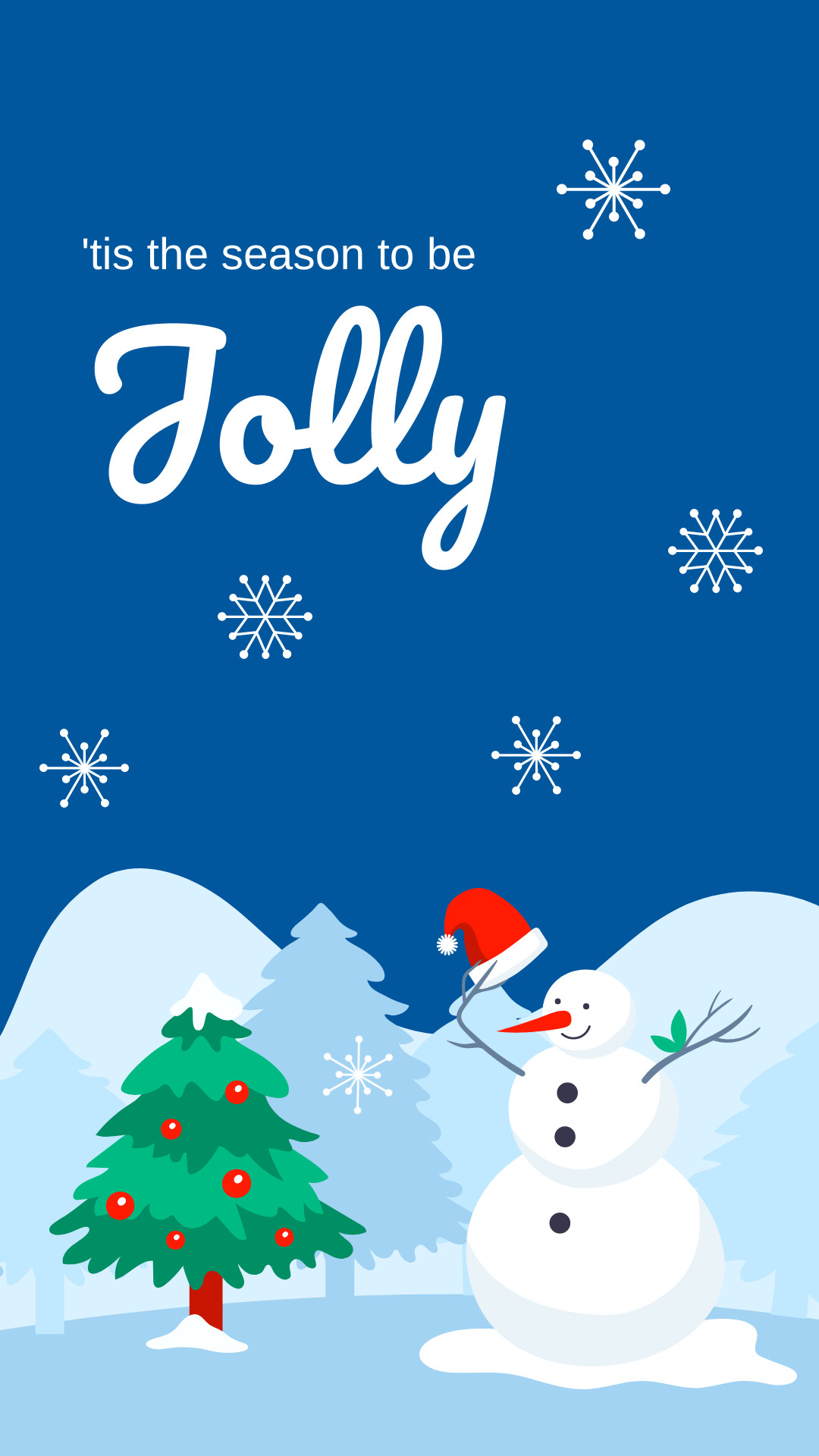 Christmas Jolly Snowman  Facebook Cover 820x360