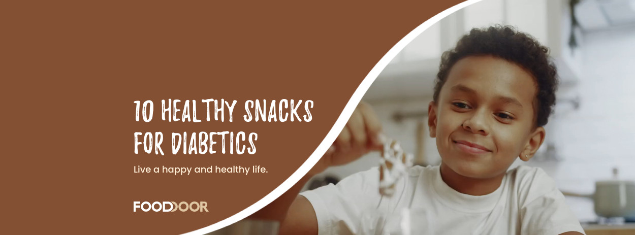 10 Healthy Snacks for Diabetics Video Facebook Video Cover 1250x463
