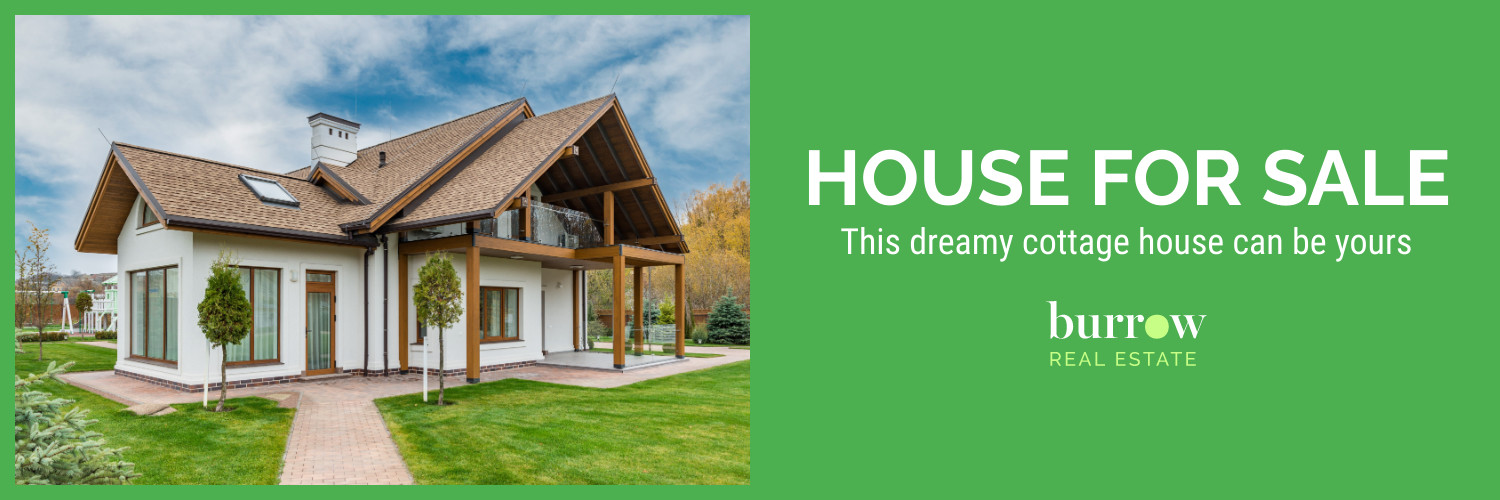 Green Dreamy Cottage House Inline Rectangle 300x250