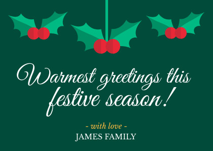 Warmest Greetings This Festive Season Card 420x298 template