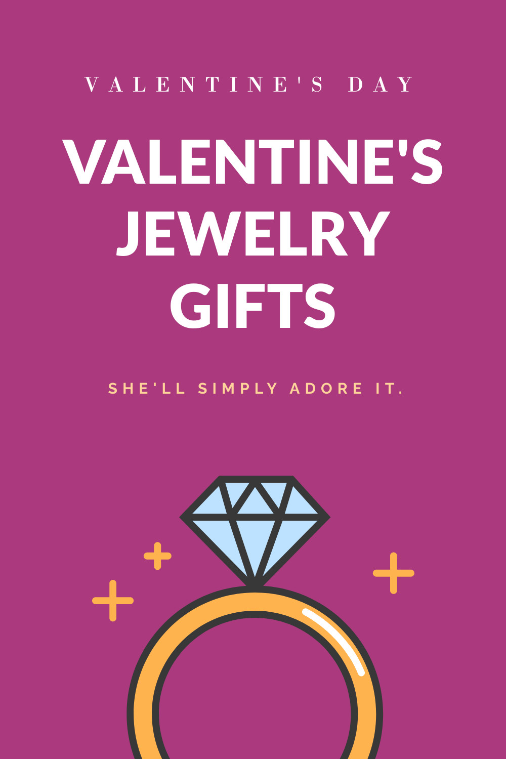 Valentine's Day Jewelry Ad Template