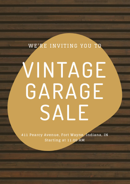 Vintage Garage Sale – Flyer Template 420x595