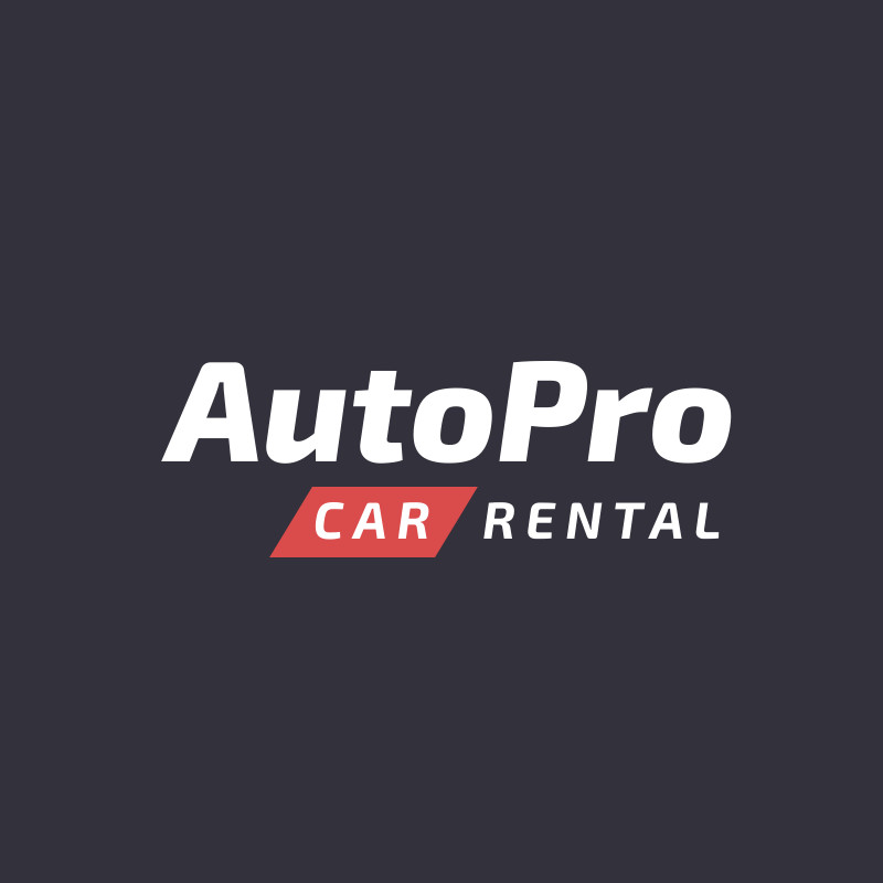 AutoPro Car Rental – Logo Template  800x800 template