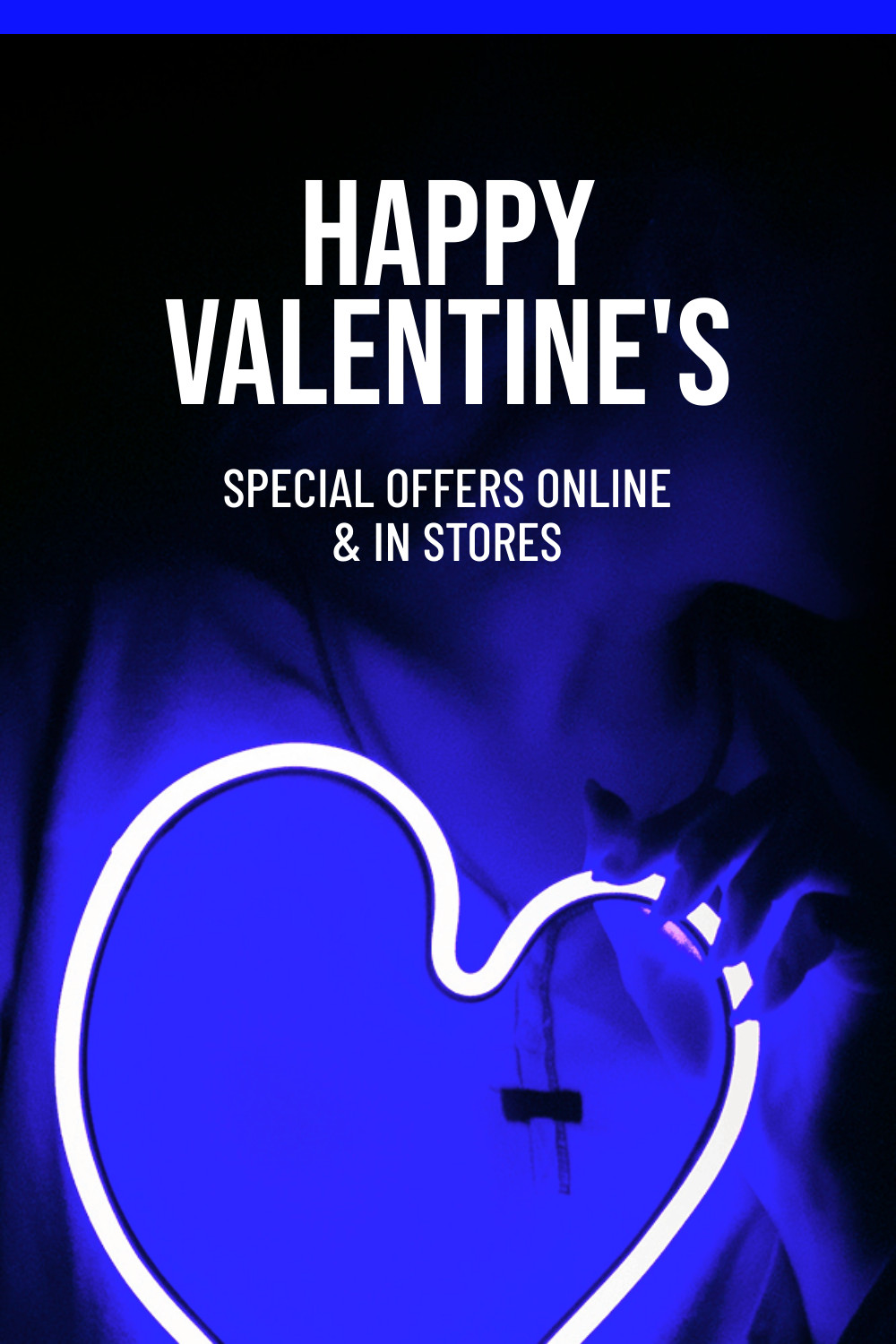 Blue Happy Valentine's Day Offers