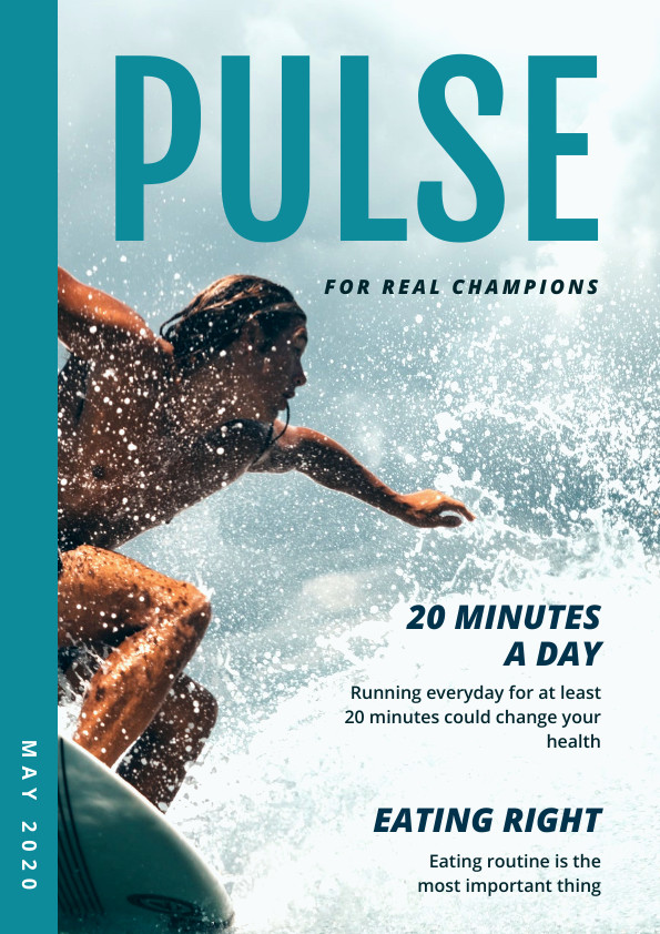 Pulse for Real Champions – Magazine Cover Template