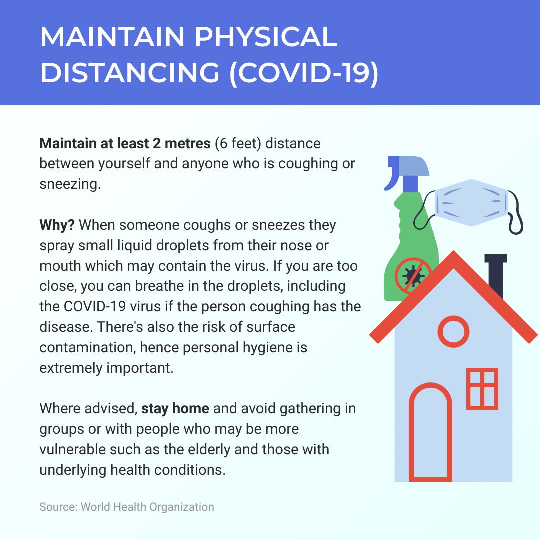 Maintain Physical Distancing Covid-19 Instagram Post 1080x1080