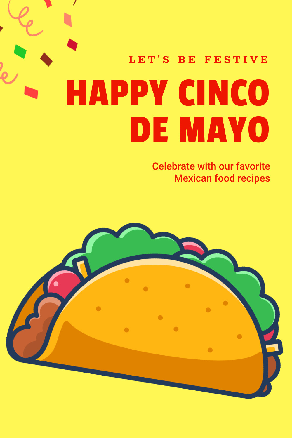 Happy Cinco de Mayo with Festive Recipes Facebook Cover 820x360