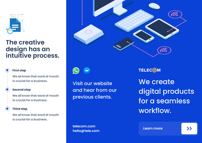 Telecom Digital Products and Communication Brochure