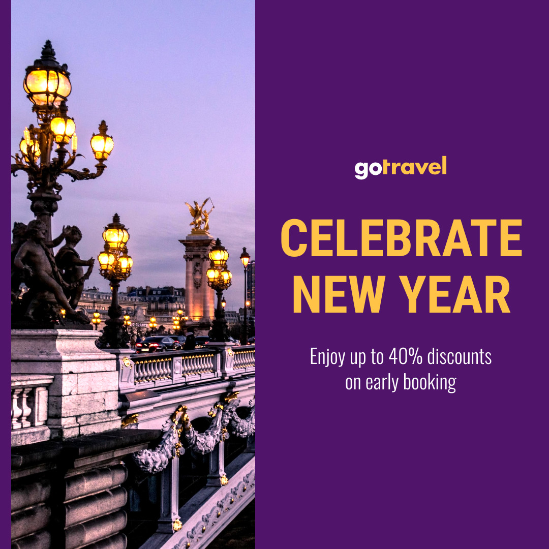 Celebrate New Year Early Booking 1080x1080 template