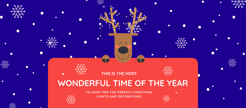 Wonderful Rudolf Christmas Decorations  Facebook Cover 820x360