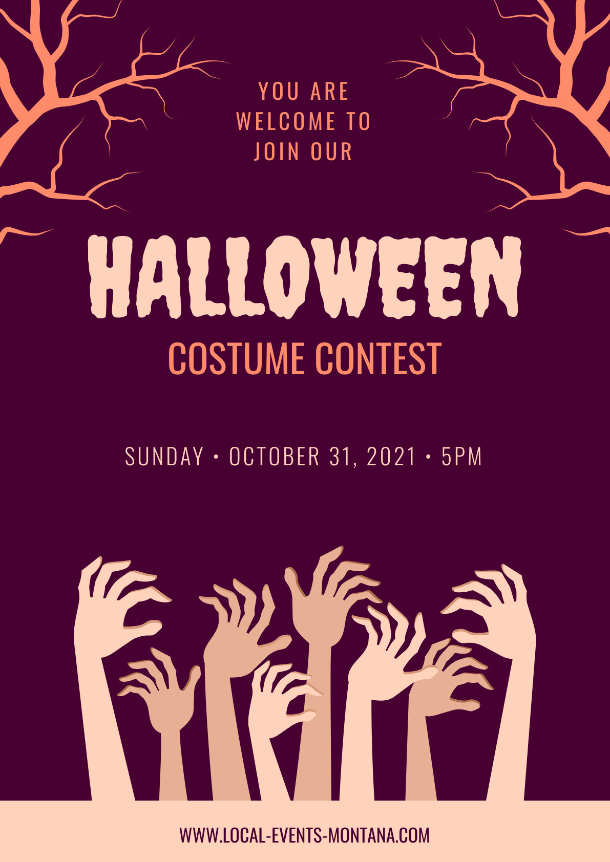 Halloween Costume Contest Montana Poster