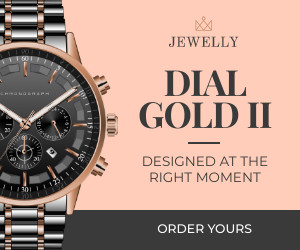Dial Gold Elegant Watch Inline Rectangle 300x250